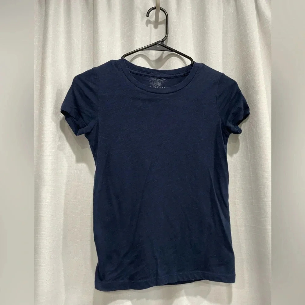 Prince & Fox Women’s XS Burnout T-Shirt Tee Navy Blue GUC